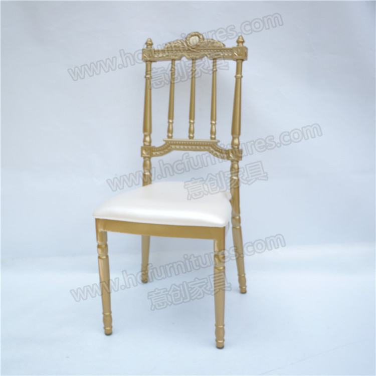 Wholesale antique royal metal golden King throne luxury wedding Napoleon chair