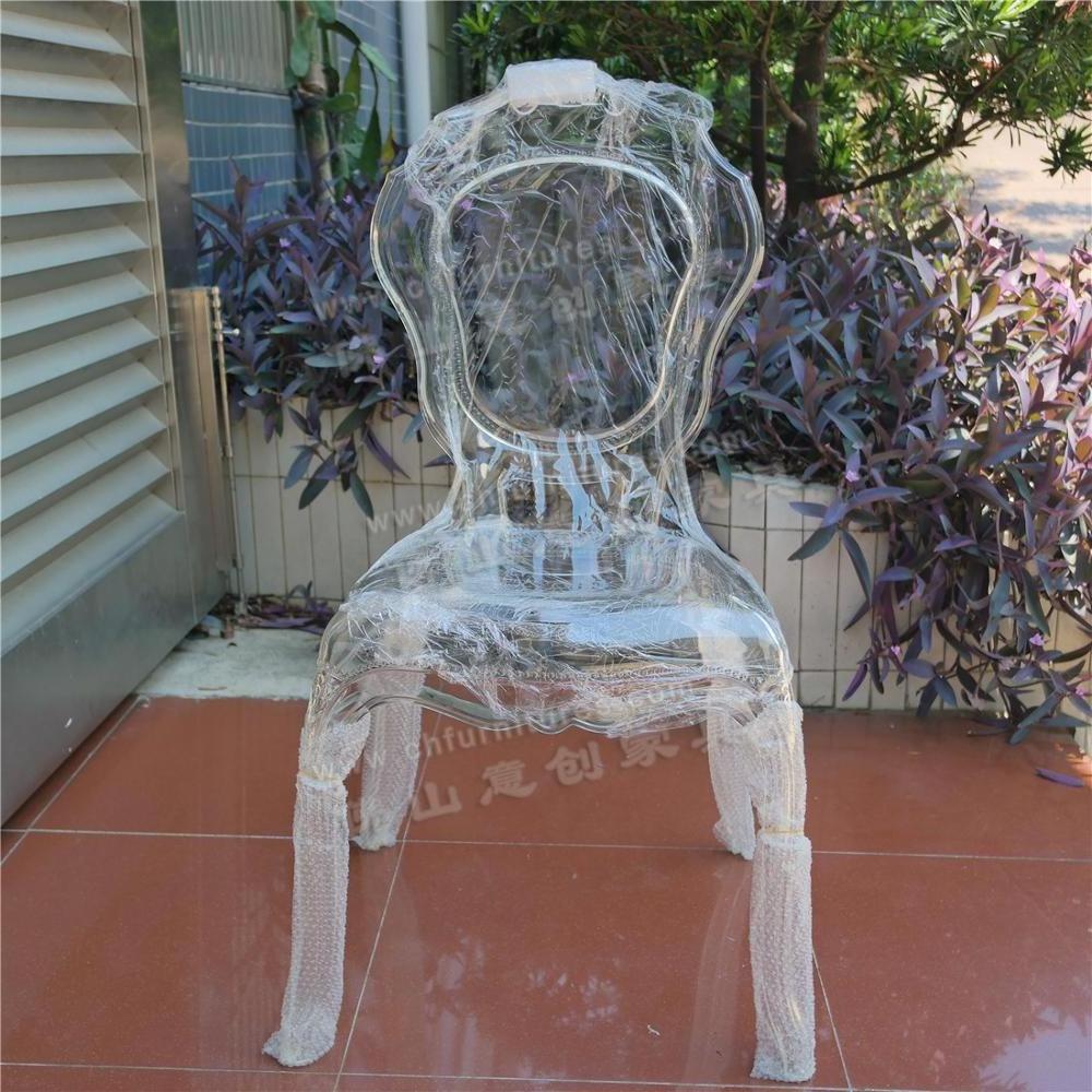 Acrylic Louis Ghost Chair Transparent for Wedding Events Hotel Furniture Modern Simple/modern/stackable Design Wholesale 500kgs