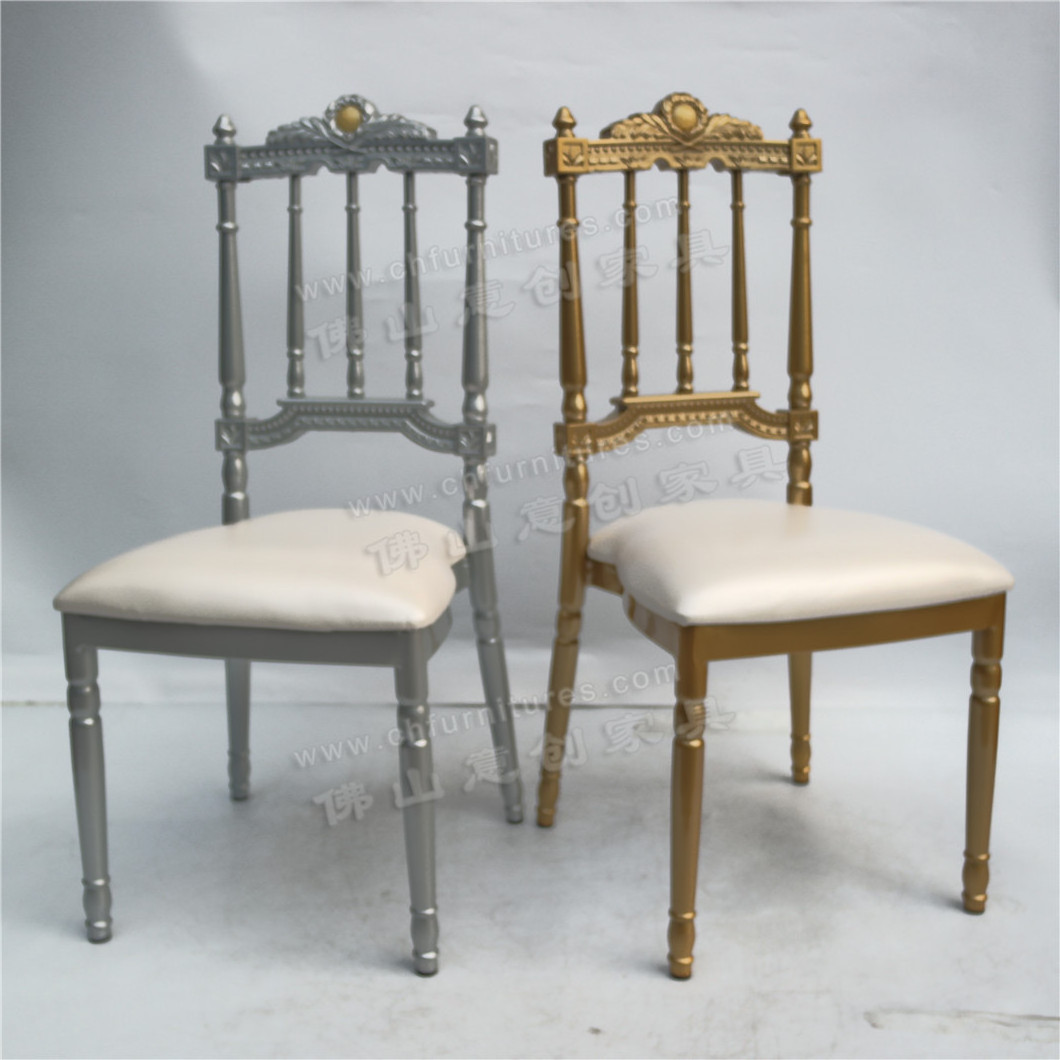 Wholesale antique royal metal golden King throne luxury wedding Napoleon chair