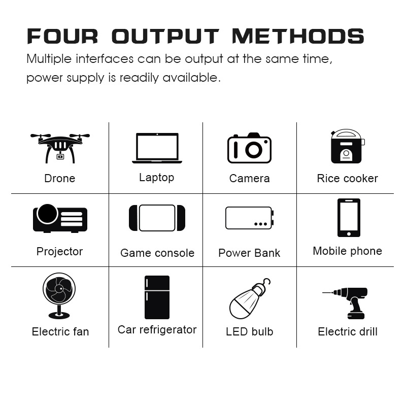 Conpex KM-920 Wholesale Dc 12V 20000Mah Cheap Mobile Camping Battery Charger Power Bank Supply Portable With Cable