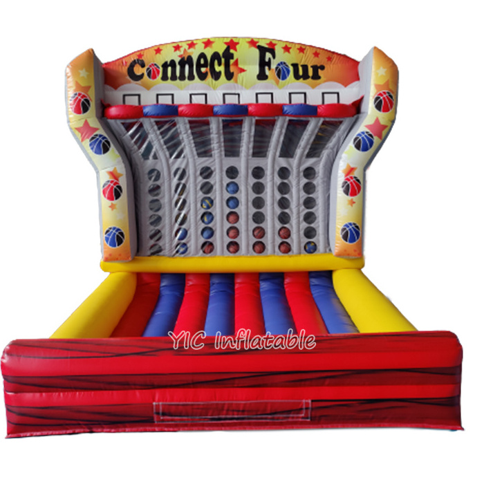 Giant Party Rental Commercial Inflatable Basketball Connect Four Game Target Shooting games Inflatable Basketball Hoop for sale