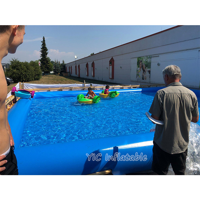 Portable Inflatable Swimming Pool Kids Adults Airtight Water Pool Fun Pools for Bumper Boat and Walking Ball