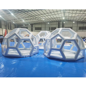 Hot Sale Inflatable Transparent Tent Outdoor Football Clear Dome Tents Airtight Bubble Inflatable House for Camping Event