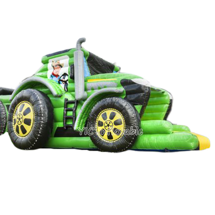 Truck Run Blow Up Obstacles Course Tractor Inflatable Bouncer Giant Inflatable Obstacle Course for Sale