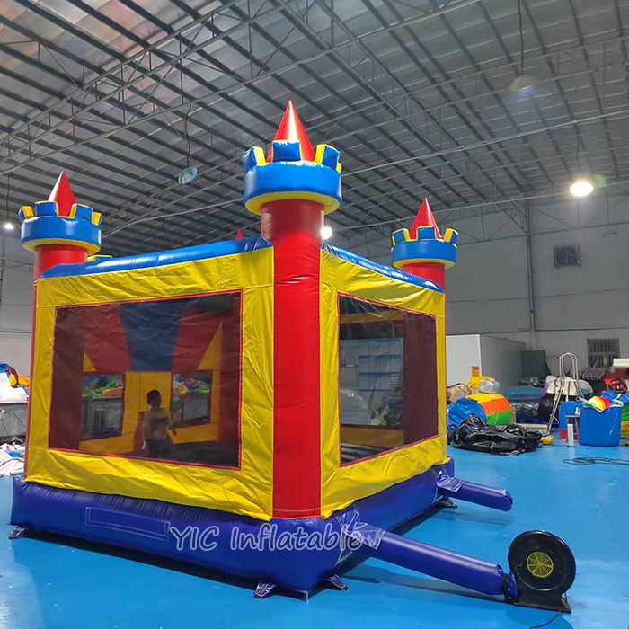 Fun Kids Air Bouncer Combo Basketball Hoop Inflatable Mini Combo Jumper Bouncing House Used Party Jumpers for Sale