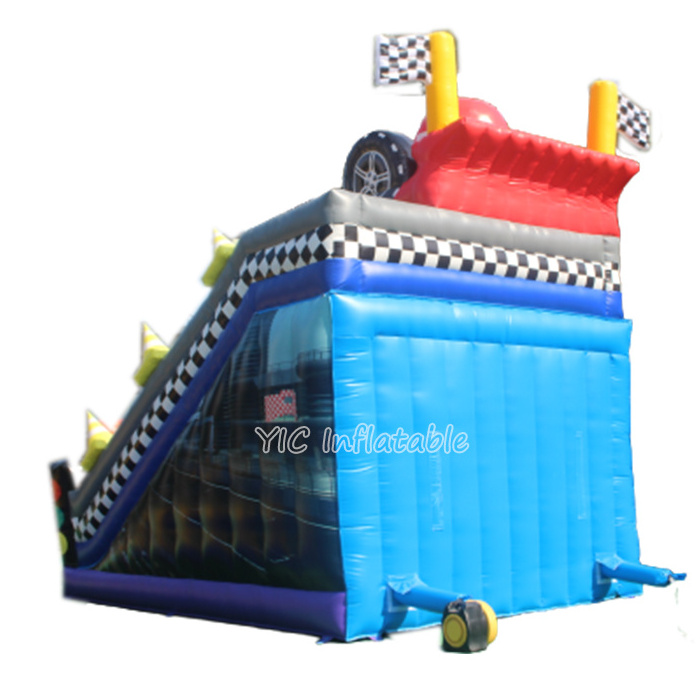 Customized bouncy house halloween jumping bounce pads inflatable Racing car castle  inflatable jumping castle