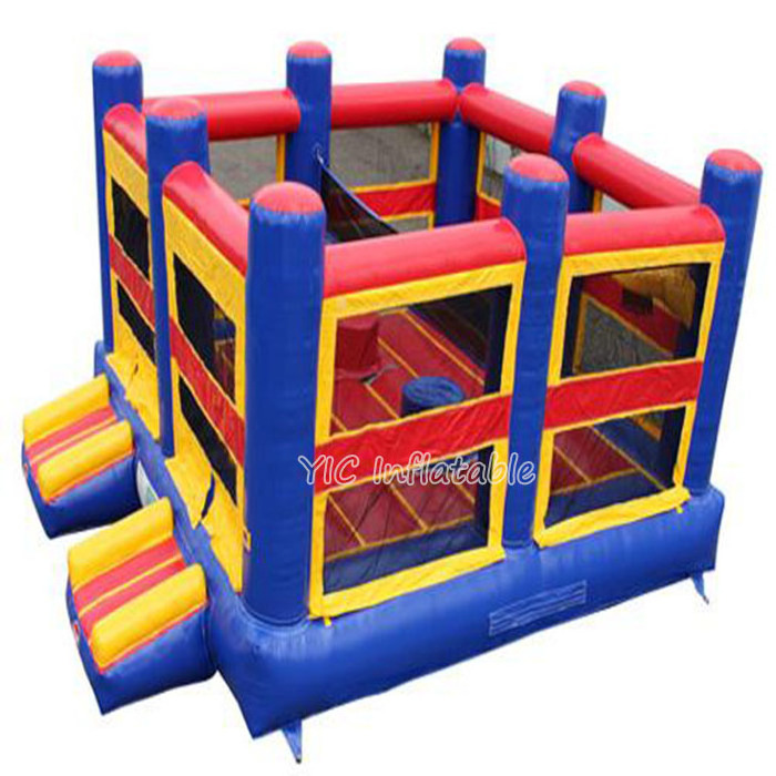 New Style Interactive 5-N-1 Inflatable Amusement Interactive Game Kids N Adults Inflatable Games For Playground Rental