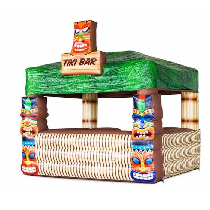 Inflatable Tropical Party Tiki Bar Exhibition Serving Inflatable Bar Tent inflatable Party Pub for outdoor party