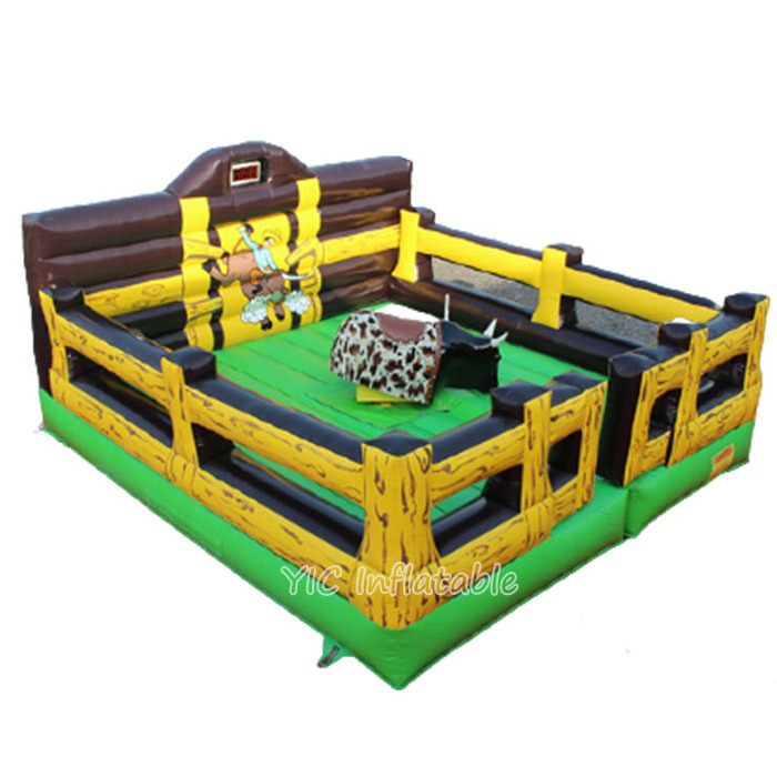 Factory Price Inflatable Smoking Mechanical Games Rodeo Bull with Control Inflatable Mechanical Games Rodeo Bull Ride for adults