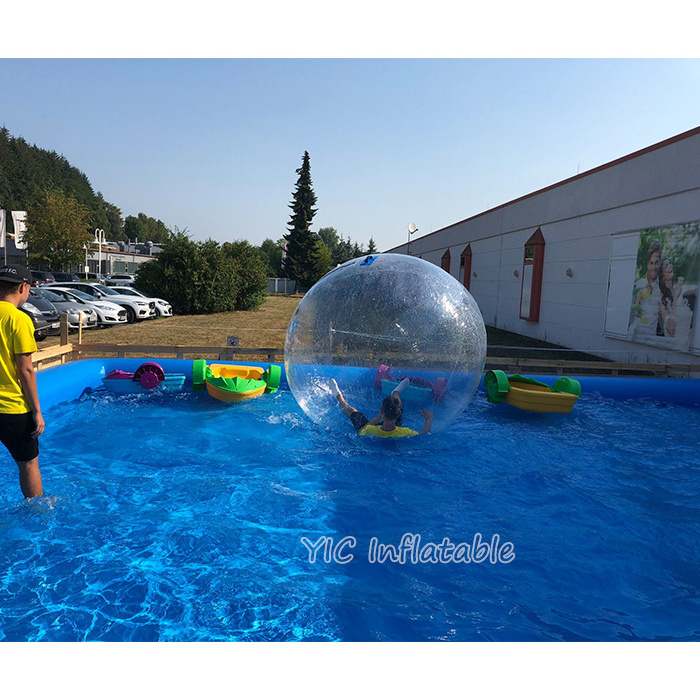 Portable Inflatable Swimming Pool Kids Adults Airtight Water Pool Fun Pools for Bumper Boat and Walking Ball