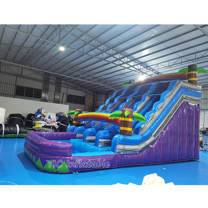 Hot Selling Commercial Inflatable Water Slide Giant Rock Climbing Slide with Removable Pool for Party Rental