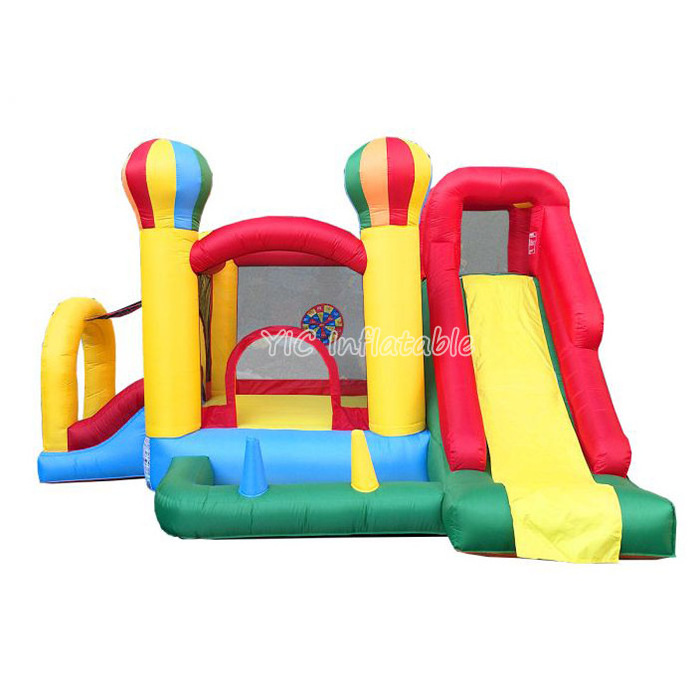 Interesting Design Backyard Kids Deluxe 7-in-1 Circus Balloon Inflatable Bounce House With Slide For Kids Party