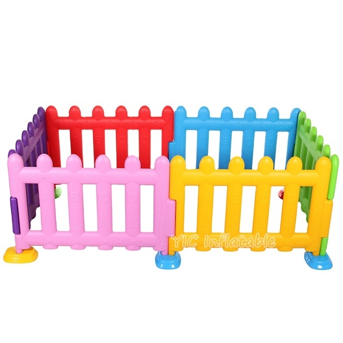 Hot sale Kids Soft Play Area Fencing Children White Plastic Snow Fence for Soft Ball Pit