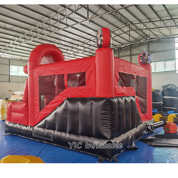 Amazing Superhero Juntos Jumping Bouncy Castle Ironman Bouncing Slide Bounce Spiderman Inflatable Bouncer House with Slide