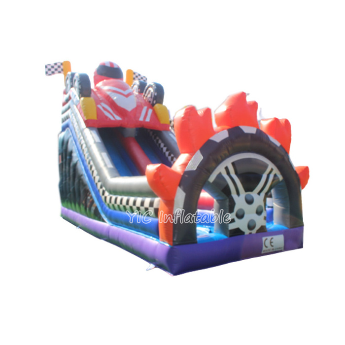 Customized bouncy house halloween jumping bounce pads inflatable Racing car castle  inflatable jumping castle