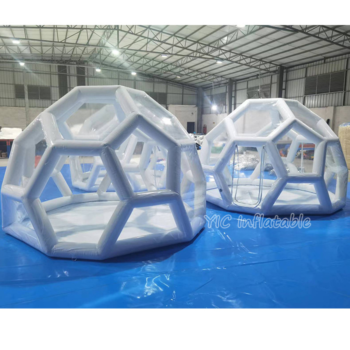 Hot Sale Inflatable Transparent Tent Outdoor Football Clear Dome Tents Airtight Bubble Inflatable House for Camping Event