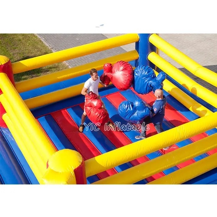 Funny  Outdoor Inflatable Sumo Boxing Ring Inflatable Wrestling Ring In Courtyard Rental