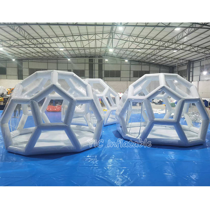 Hot Sale Inflatable Transparent Tent Outdoor Football Clear Dome Tents Airtight Bubble Inflatable House for Camping Event