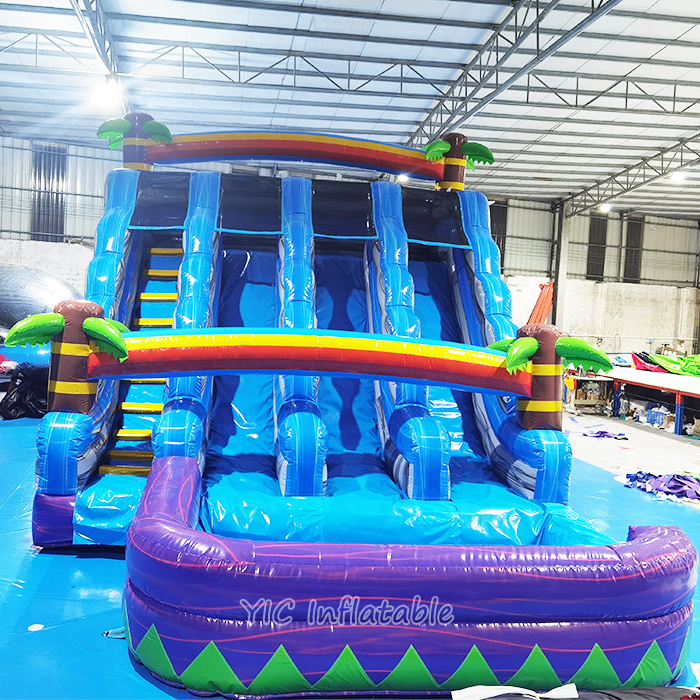 Hot Selling Commercial Inflatable Water Slide Giant Rock Climbing Slide with Removable Pool for Party Rental