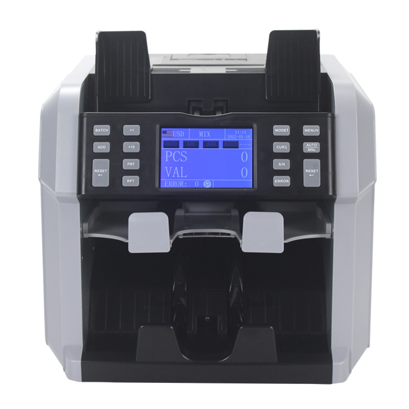 XD-2700 Touch Panel Money Counter Mixed Value Counting Machine Fake note sorter With Built in Printer Good Quality Value Counter