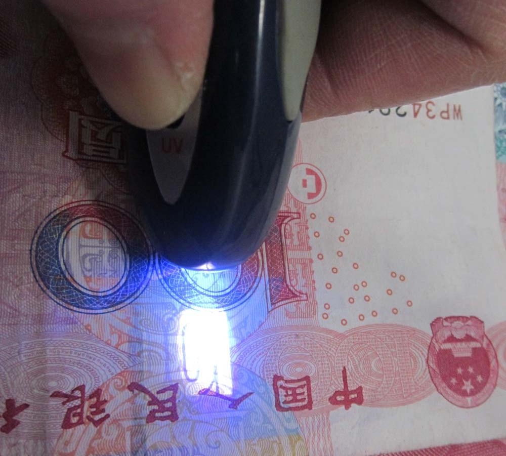 Portable Mini Key chain money detector UV MG Money Detector Currency Detector DP-323