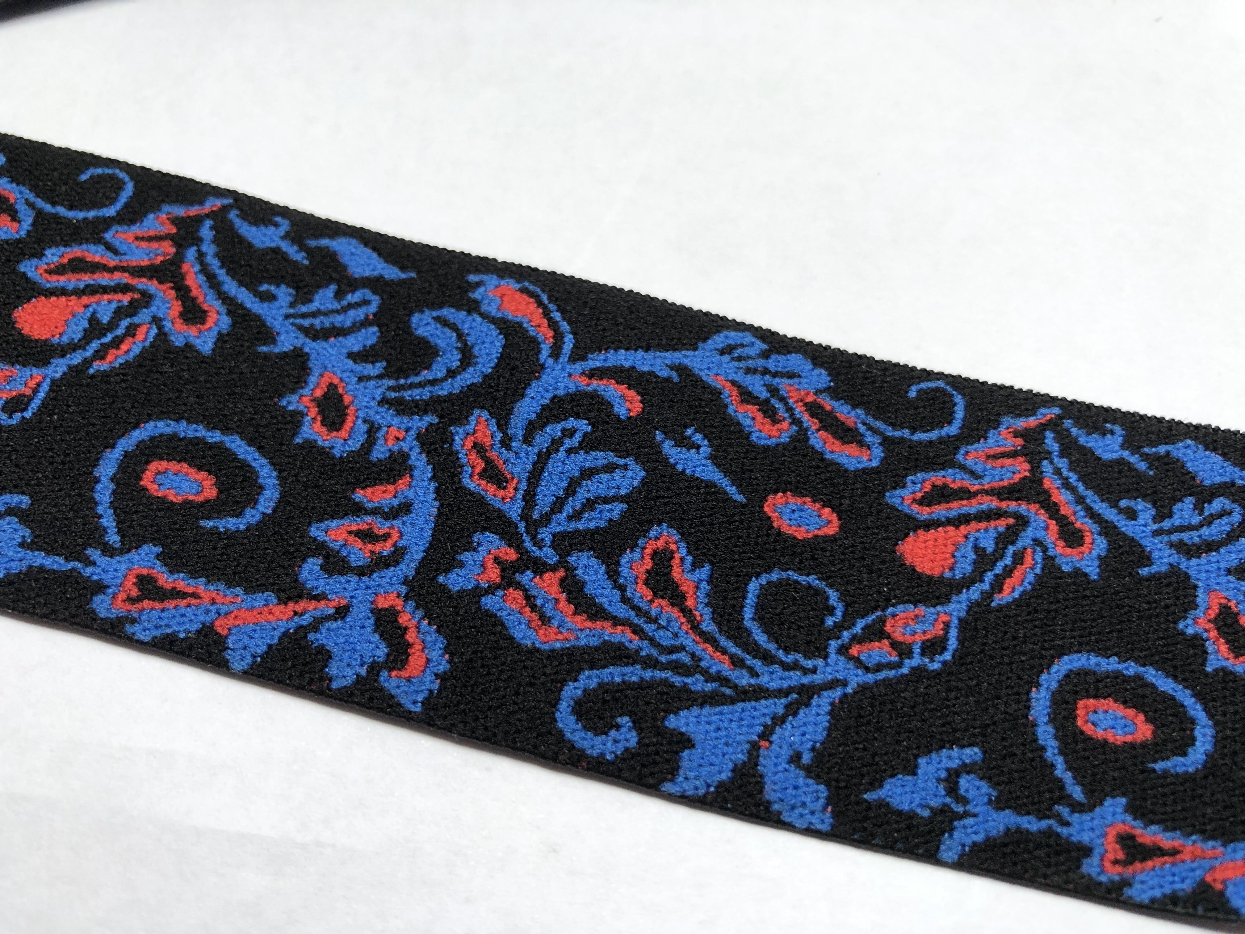 Hot Selling Especial Material Polyester Nylon 4CM Jacquard Woven Elastic with Customized Logo Webbing For Outdoor Wears