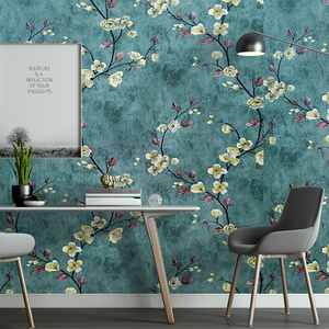 Waterproof peel and stick floral wallpaper for bedroom furniture living room bedroom