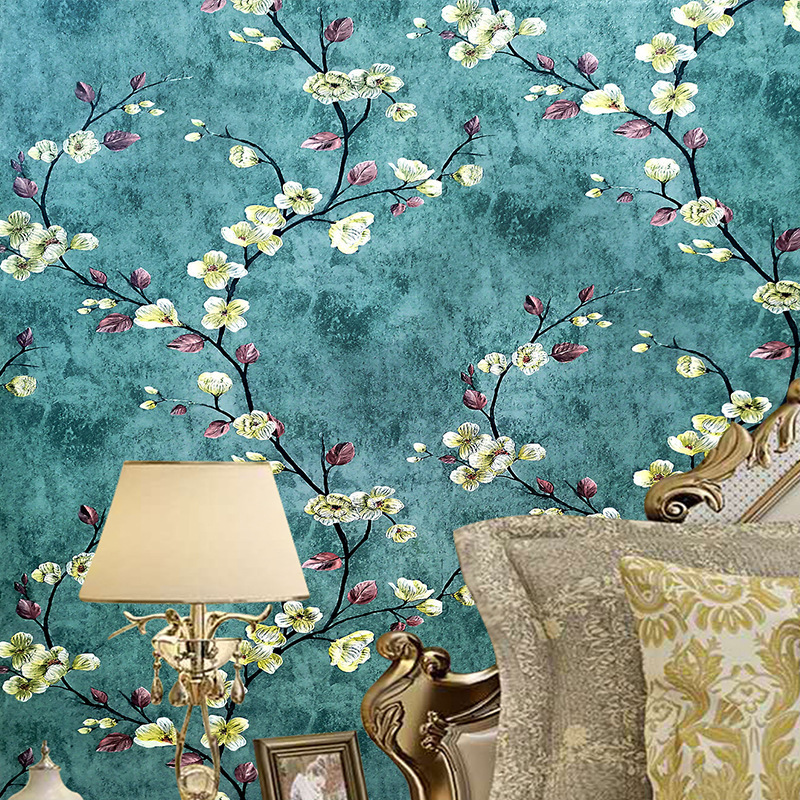 Waterproof peel and stick floral wallpaper for bedroom furniture living room bedroom