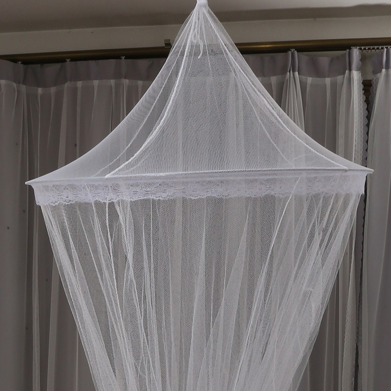 Supply large round tent production court round net ceiling double round top mosquito net student mosquito net