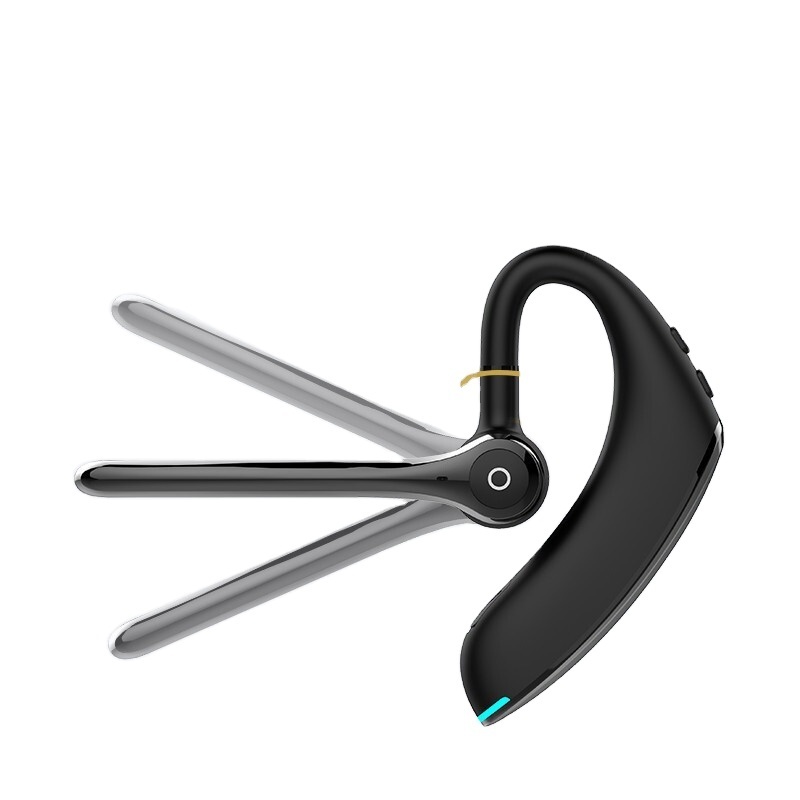 New noise-canceling hands-free earhook single earbud bluetooth headset