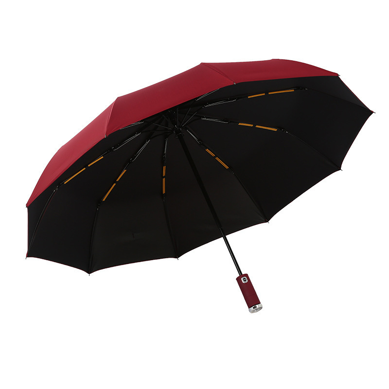 New rotatable handle sunshade sunshine and rain flashlight lighting umbrella