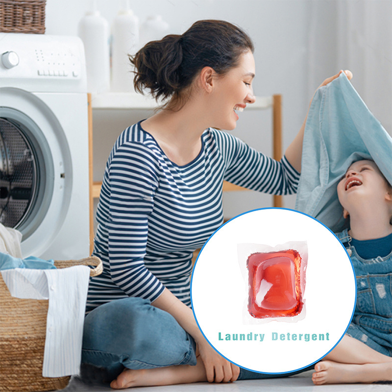 OEM/ODM Clothes Washing Liquid Laundry Pods Laundry Capsules Soap Detergent with Super Strong Cleaning Power and Fancy Fragrance