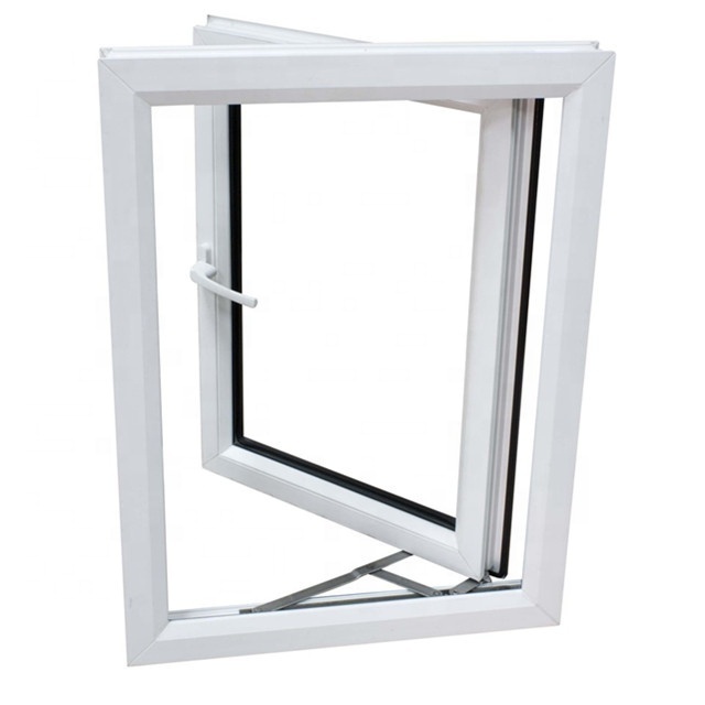 Double Glazed Vinyl PVC Storm Casement Swing Hurricane Impact Windows