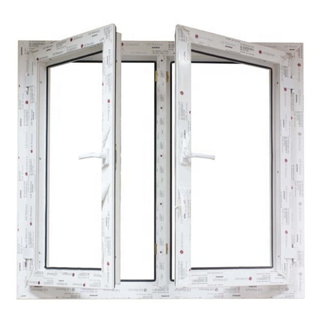 Double Glazed Vinyl PVC Storm Casement Swing Hurricane Impact Windows