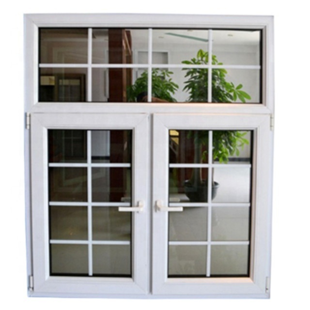 Double Glazed Vinyl PVC Storm Casement Swing Hurricane Impact Windows