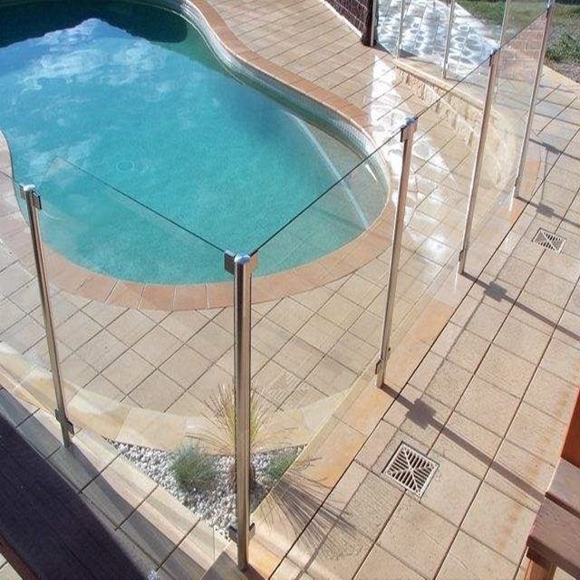 12mm swimming pool cover super white clear laminated glass panels