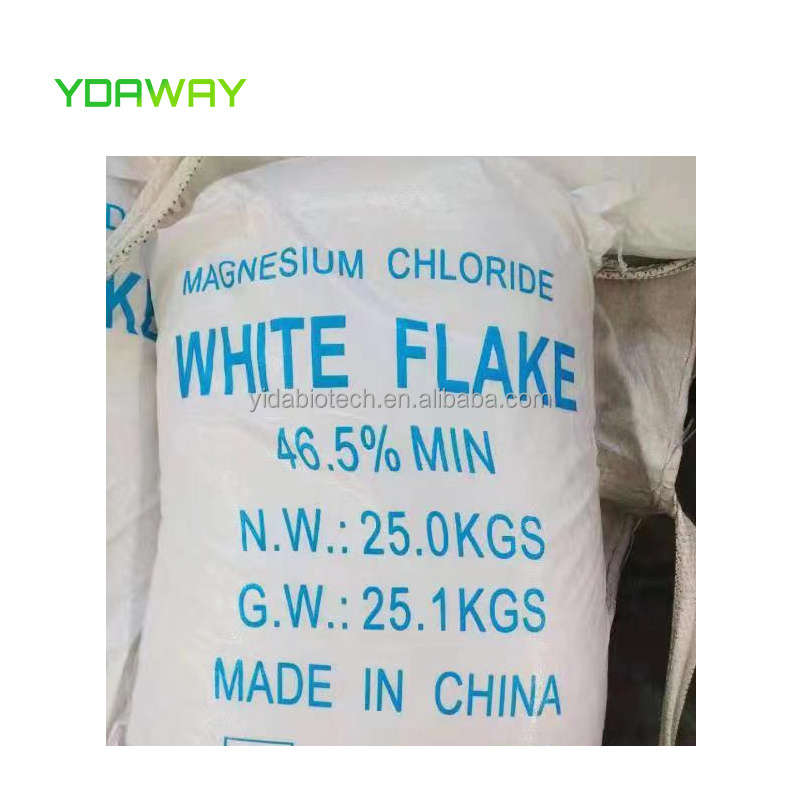 Factory Bulk Sale MgCl2 Price Food Grade Crystal Flake Magnesium Chloride