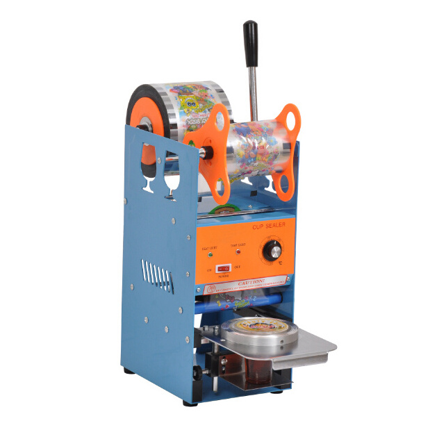 Price Of Table Top Manual Plastic Boba Cup Sealing Lid Machine