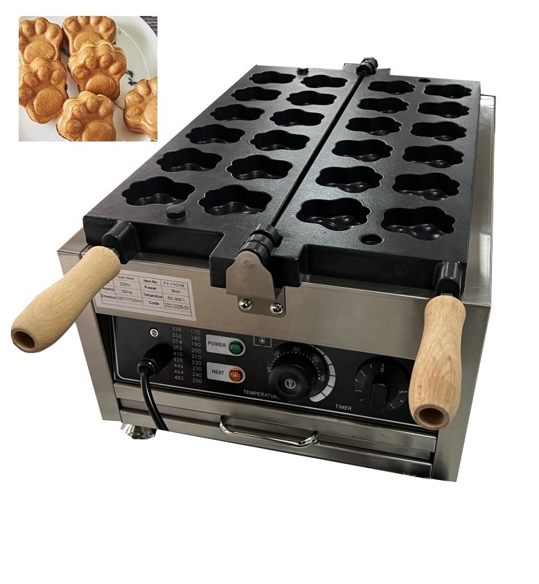 Animal Shape Waffle Maker 12 Pcs Mini Cat Paw Shaped Waffle Making Machine For Sale