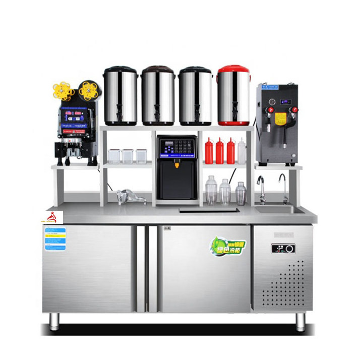 Perfect Customize Drink Station Bubble Tea Counter And Milk Tea Equipment