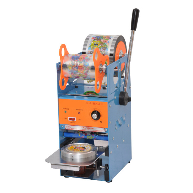 Price Of Table Top Manual Plastic Boba Cup Sealing Lid Machine