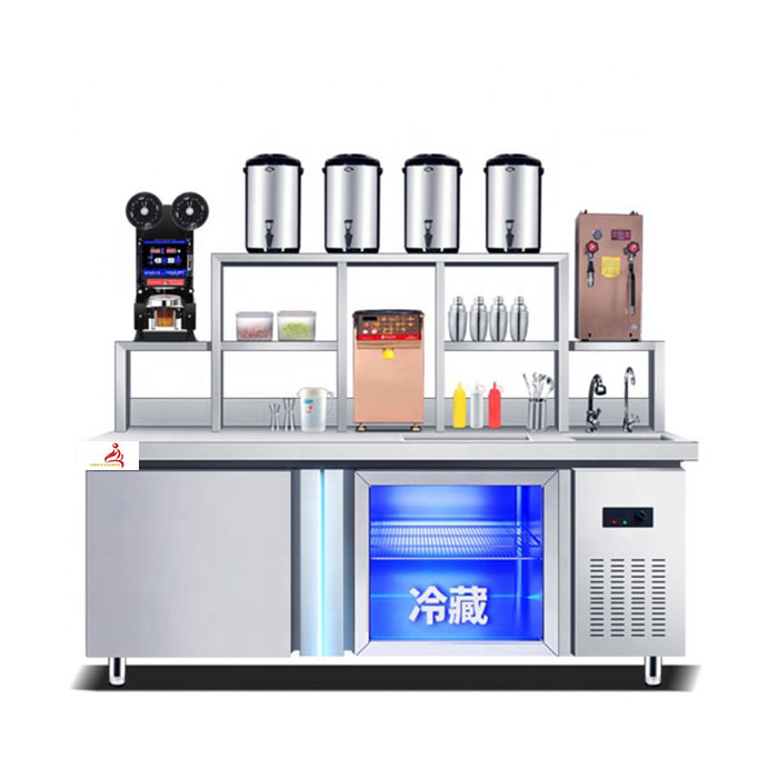 Perfect Customize Drink Station Bubble Tea Counter And Milk Tea Equipment