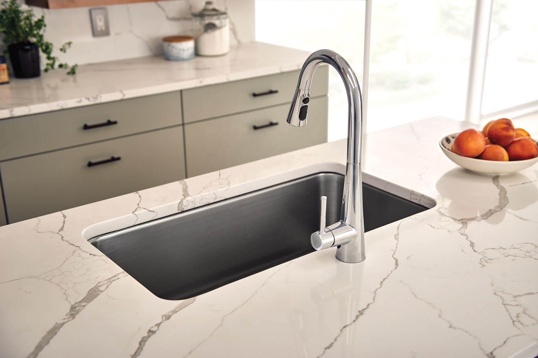 yida brass One-Handle kitchen sink faucet, pull out chrome kitchen faucet