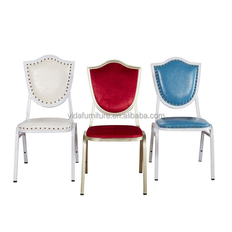 Party Beige Banquet Hotel Chair Metal Dining Africa Cheap Wholesale Aluminum Chair