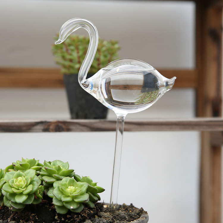 Wholesale Customized Butterfly Shape Garden Plant Self Glass Watering Globes Device For Plants