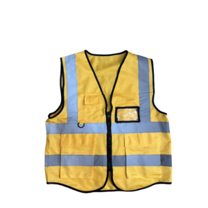 High Quality Yellow Color Safety Traffic Reflective Vest Mixed Fluorescent Color Multipurpose Safety Vest