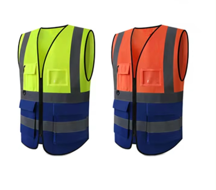 High Quality Green Reflective Safety Vest Wholesale Road Traffic Security Vests with Customized Logo