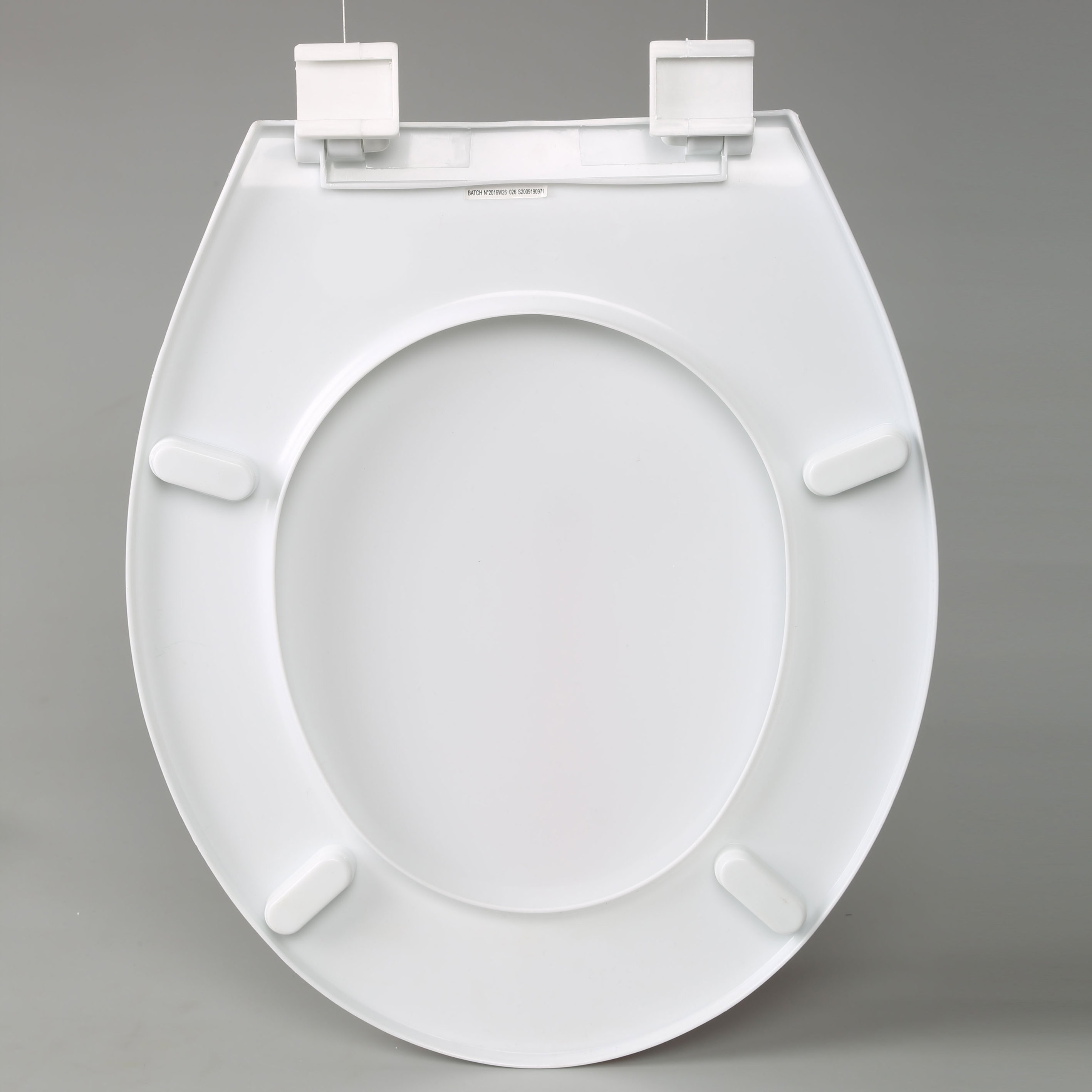 18 inches O shape plastic toilet seat normal close half wrapped most for America low price 700g pp toilet seat