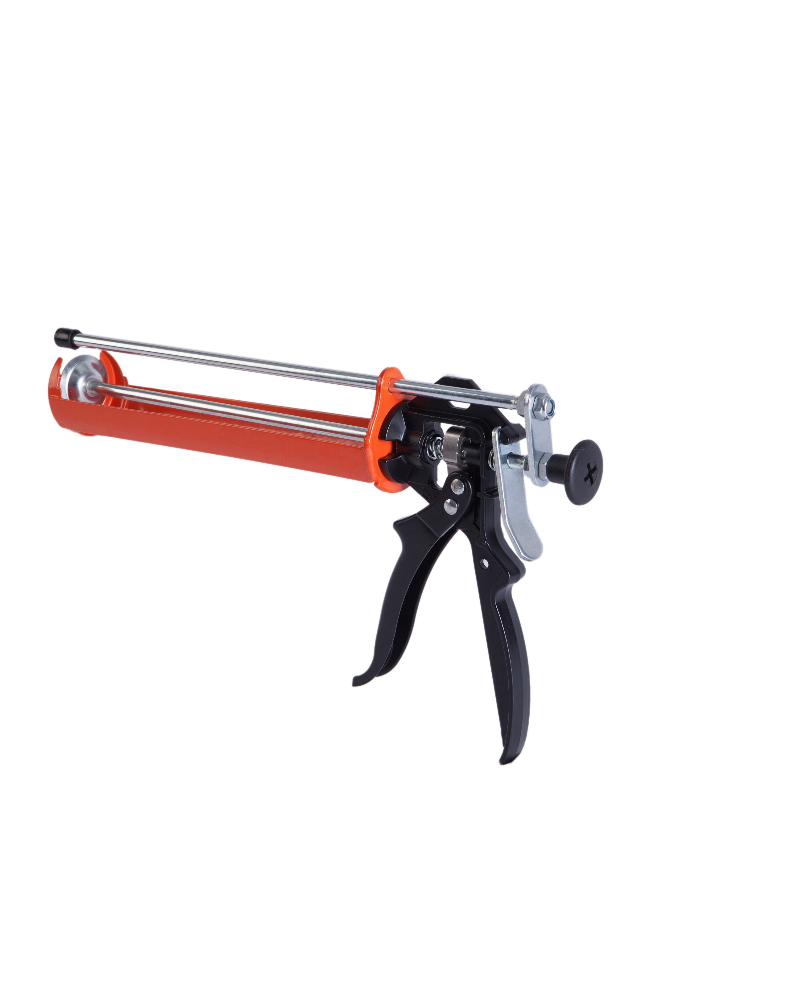 high quality double l glass gun double rods dual cartridge heavy duty cordless caulking gun