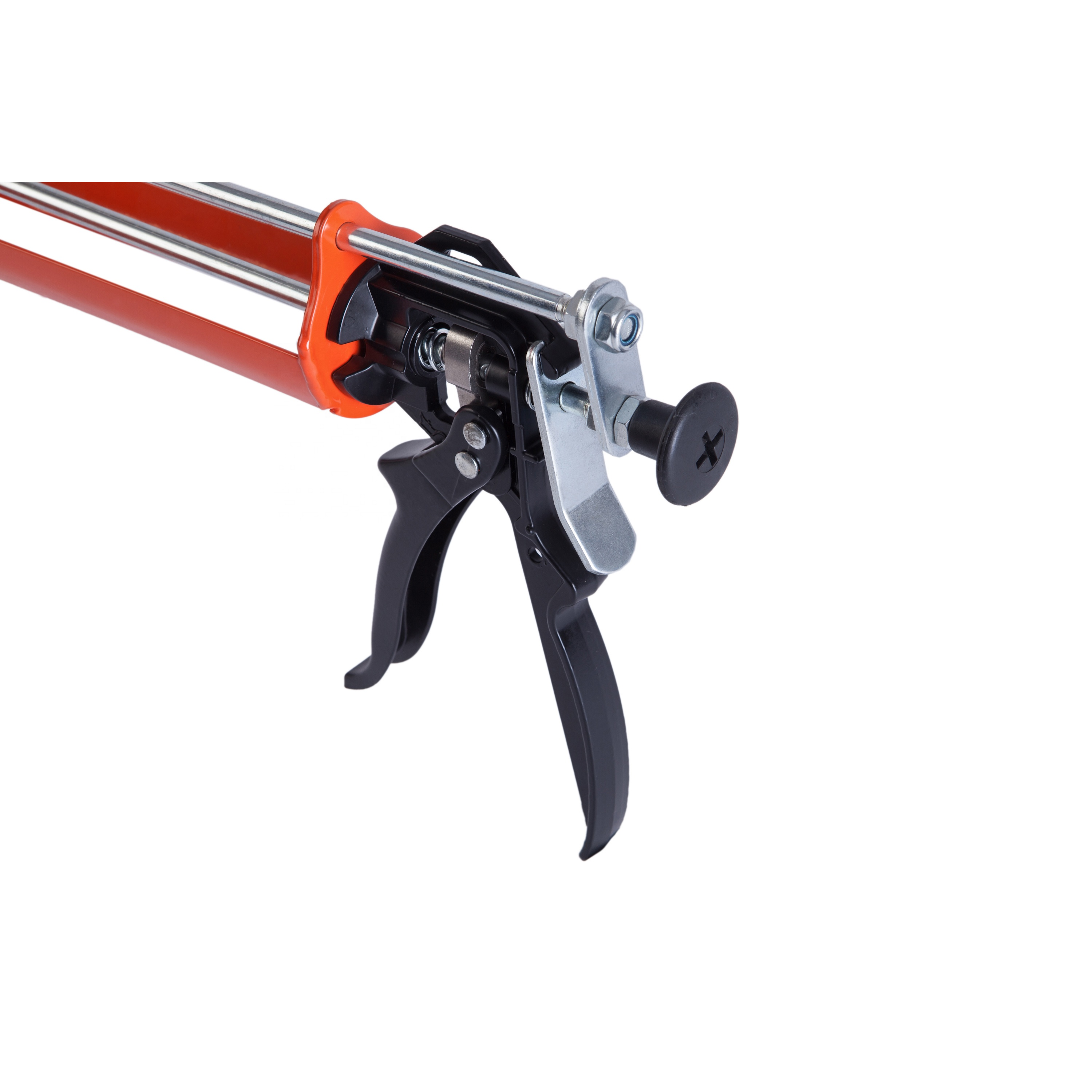 high quality double l glass gun double rods dual cartridge heavy duty cordless caulking gun